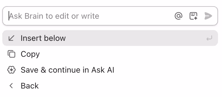 Choose from a variety of writing tools to edit, summarize, or translate your content.