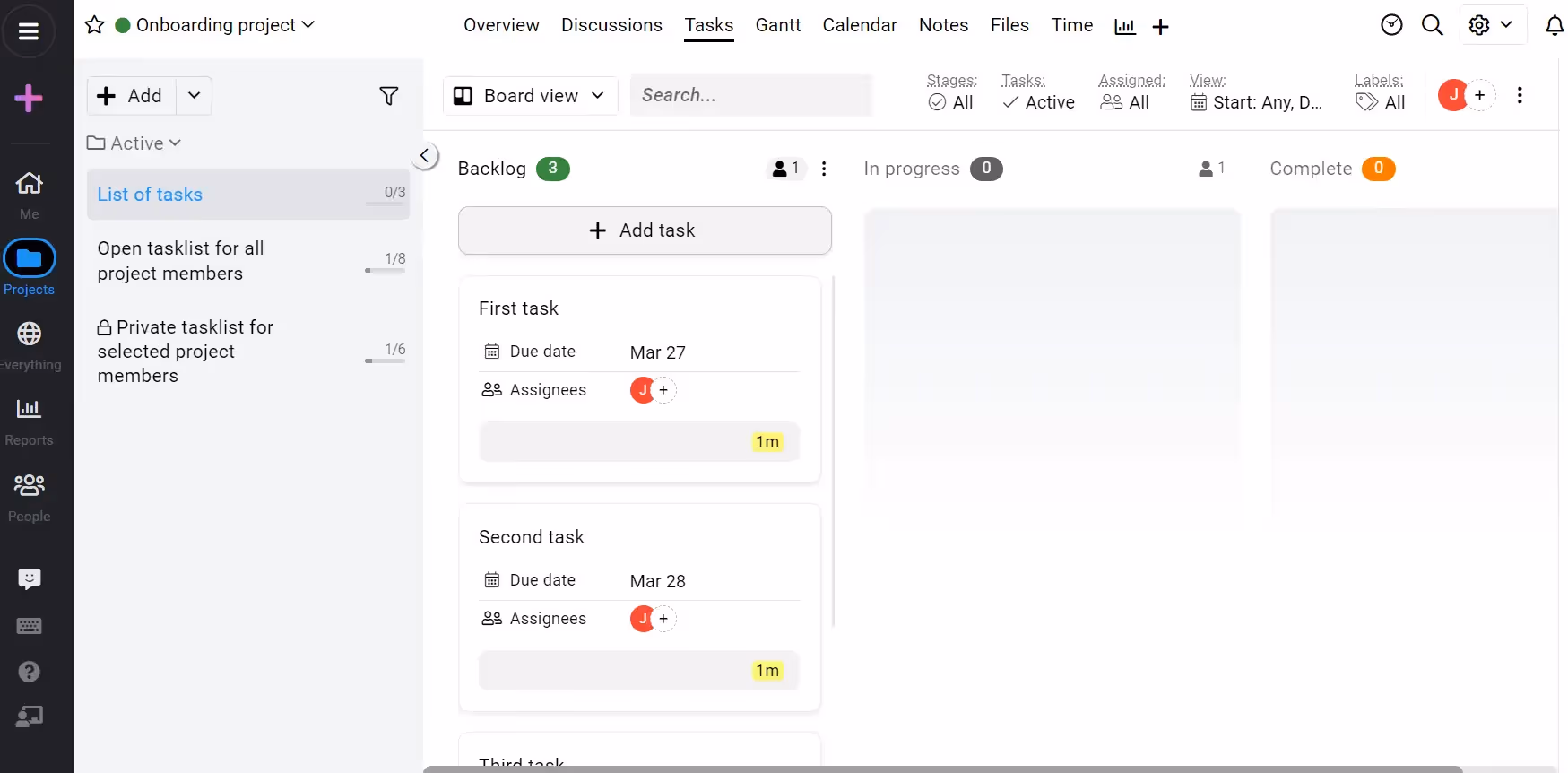 ProofHub User Interface