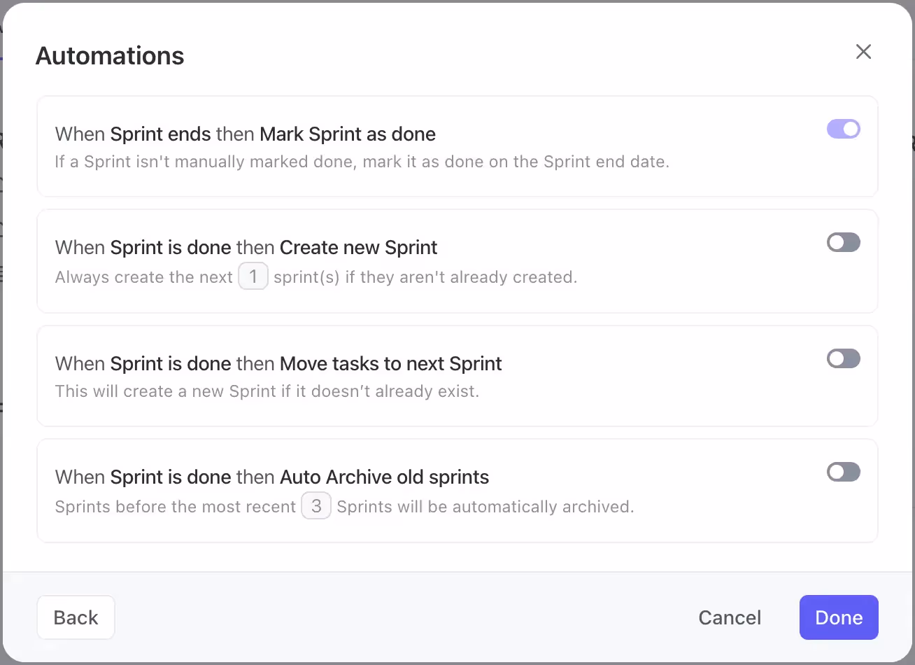 Set Up Sprint Automations Set Up Sprint Automations