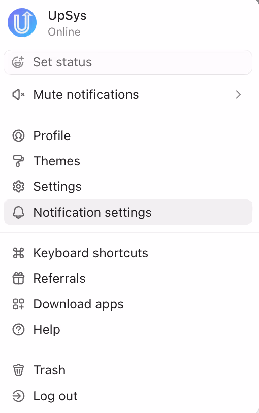 Accessing Notification Settings Accessing Notification Settings